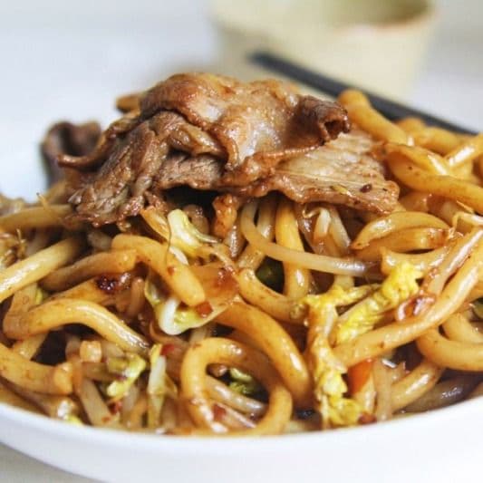 Beef Yaki-Udon