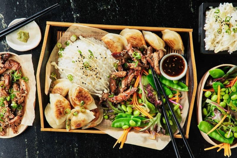 Pork Teriyaki & Gyoza